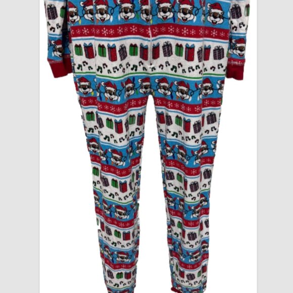 Buc-ees One Piece Christmas Thermal Pajamas Long Johns Bucees Unisex Sz XL - Picture 4 of 8